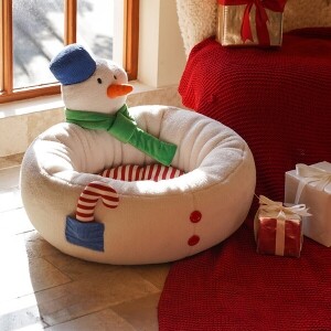 Cosy Snowman Pet Cushion